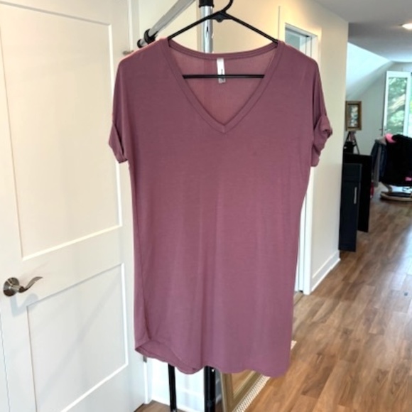 T-Shirt Dress in Mauve - Size Medium (EUC) - Super Soft! - Picture 2 of 6
